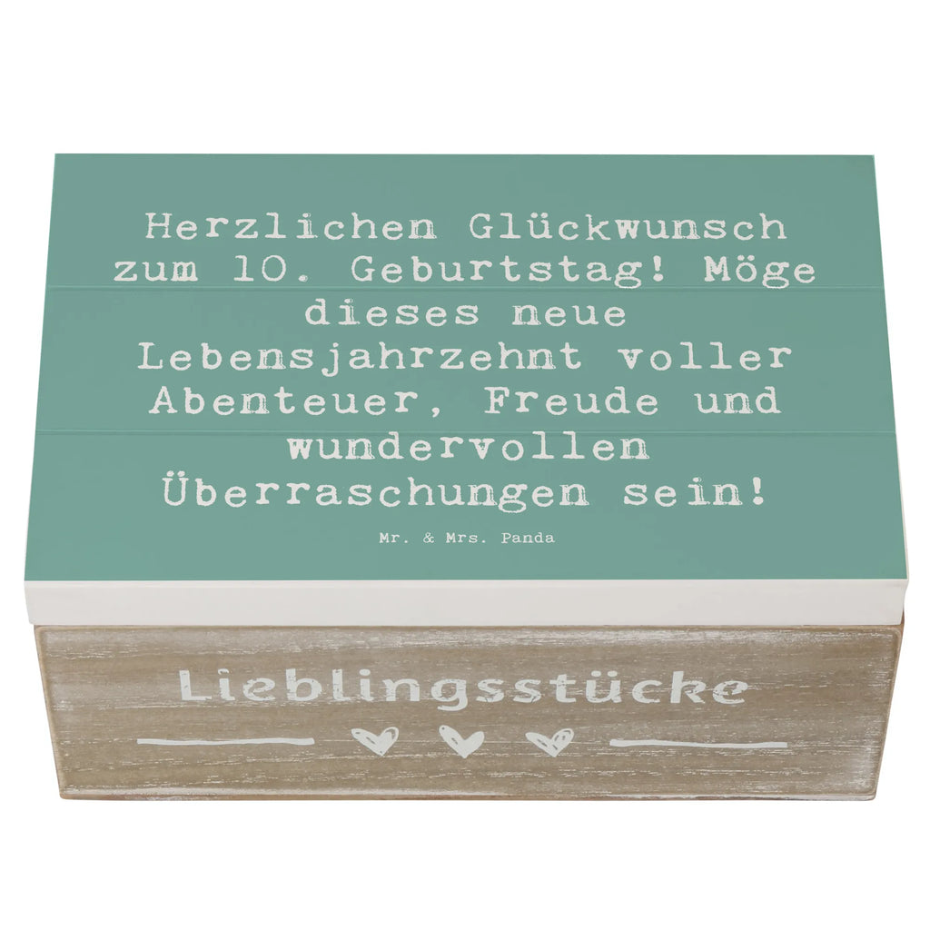 Holzkiste Spruch 10. Geburtstag Holzkiste, Kiste, Schatzkiste, Truhe, Schatulle, XXL, Erinnerungsbox, Erinnerungskiste, Dekokiste, Aufbewahrungsbox, Geschenkbox, Geschenkdose, Geburtstag, Geburtstagsgeschenk, Geschenk