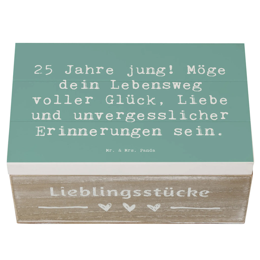 Holzkiste Spruch 25. Geburtstag Glück Holzkiste, Kiste, Schatzkiste, Truhe, Schatulle, XXL, Erinnerungsbox, Erinnerungskiste, Dekokiste, Aufbewahrungsbox, Geschenkbox, Geschenkdose, Geburtstag, Geburtstagsgeschenk, Geschenk