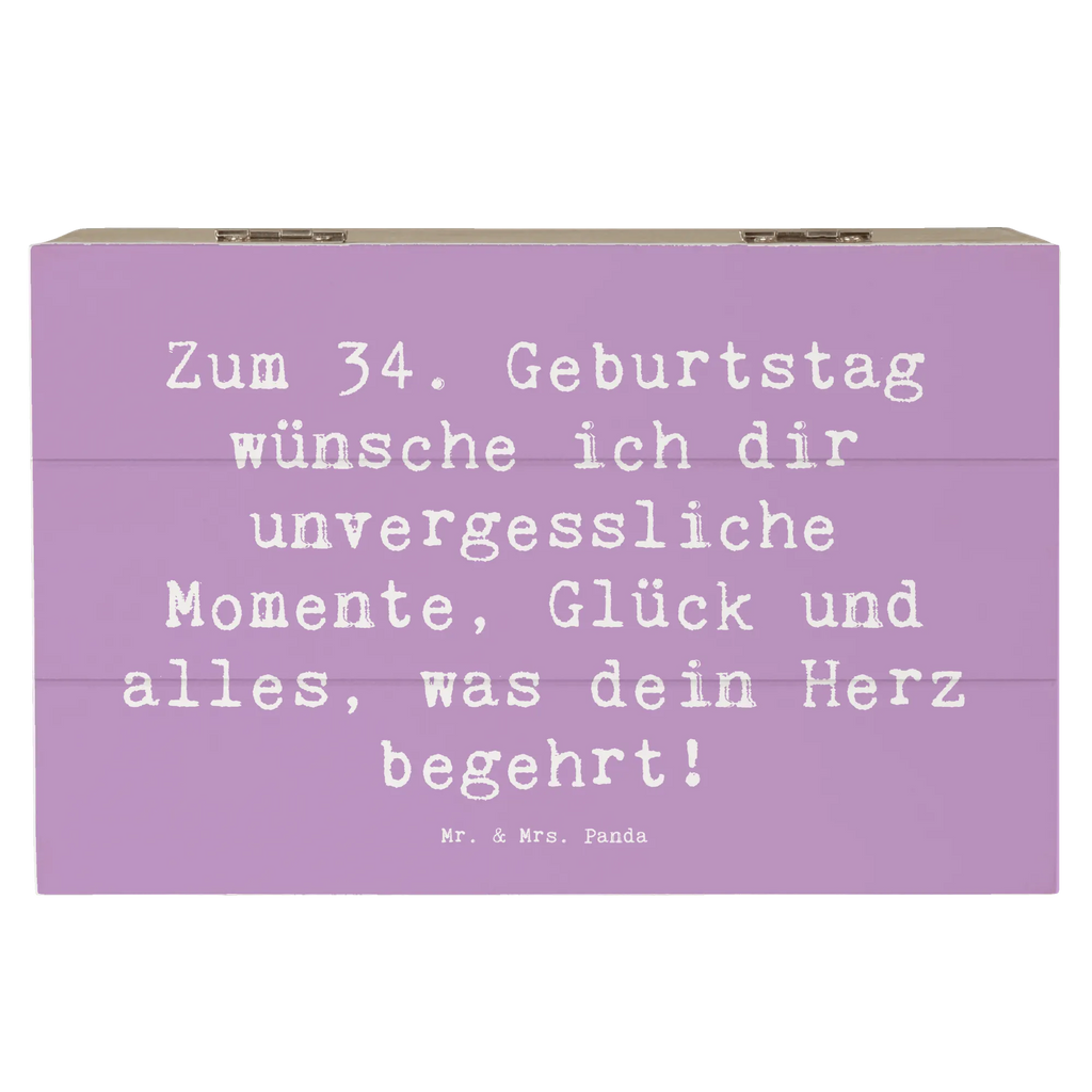 Holzkiste Spruch 34. Geburtstag Glückwünsche Holzkiste, Kiste, Schatzkiste, Truhe, Schatulle, XXL, Erinnerungsbox, Erinnerungskiste, Dekokiste, Aufbewahrungsbox, Geschenkbox, Geschenkdose, Geburtstag, Geburtstagsgeschenk, Geschenk