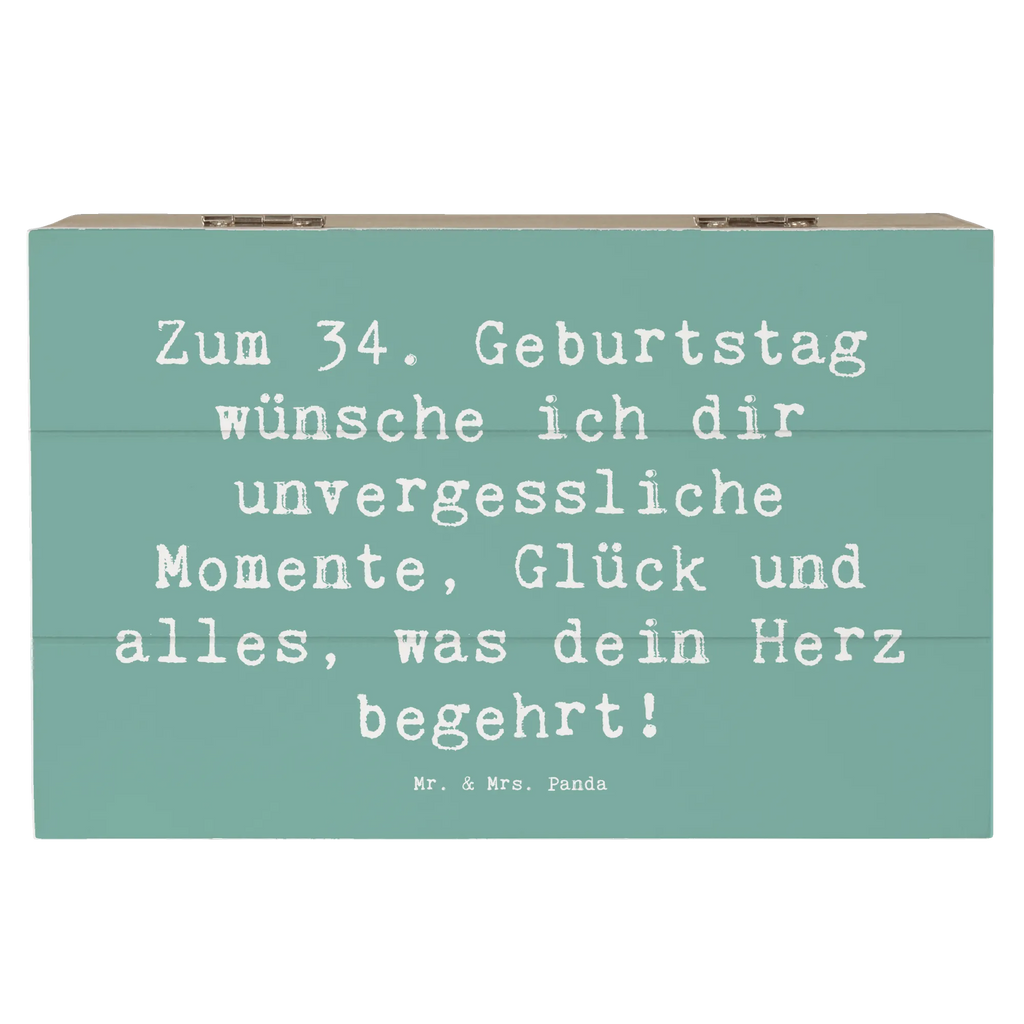 Holzkiste Spruch 34. Geburtstag Glückwünsche Holzkiste, Kiste, Schatzkiste, Truhe, Schatulle, XXL, Erinnerungsbox, Erinnerungskiste, Dekokiste, Aufbewahrungsbox, Geschenkbox, Geschenkdose, Geburtstag, Geburtstagsgeschenk, Geschenk