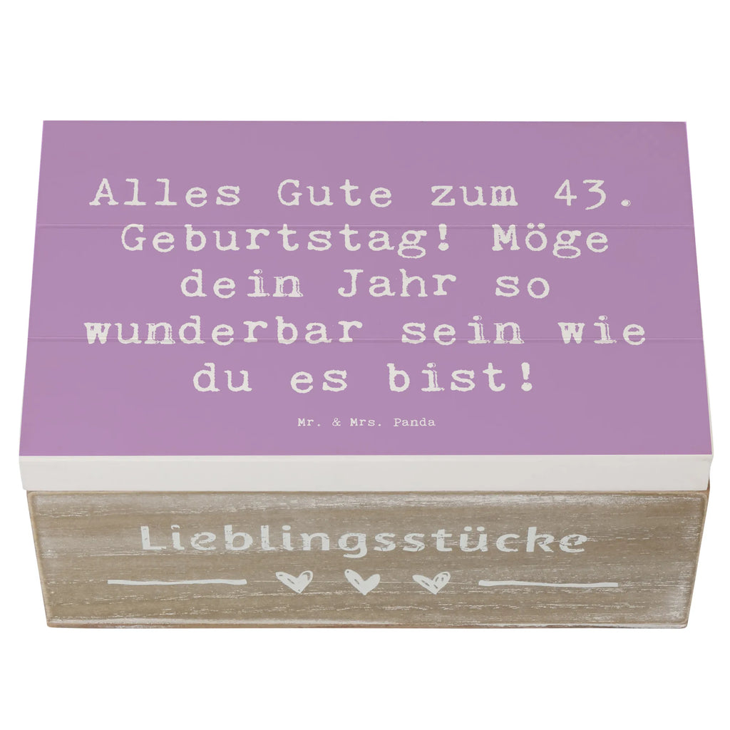 Holzkiste Spruch 43. Geburtstag Holzkiste, Kiste, Schatzkiste, Truhe, Schatulle, XXL, Erinnerungsbox, Erinnerungskiste, Dekokiste, Aufbewahrungsbox, Geschenkbox, Geschenkdose, Geburtstag, Geburtstagsgeschenk, Geschenk