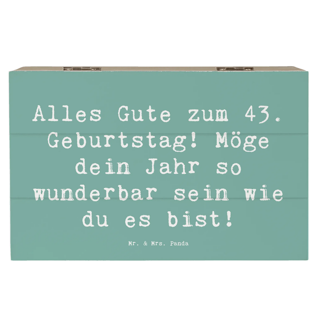 Holzkiste Spruch 43. Geburtstag Holzkiste, Kiste, Schatzkiste, Truhe, Schatulle, XXL, Erinnerungsbox, Erinnerungskiste, Dekokiste, Aufbewahrungsbox, Geschenkbox, Geschenkdose, Geburtstag, Geburtstagsgeschenk, Geschenk