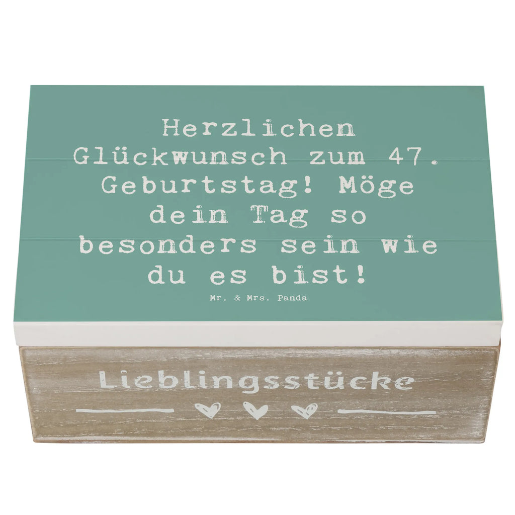 Holzkiste Spruch 47. Geburtstag Holzkiste, Kiste, Schatzkiste, Truhe, Schatulle, XXL, Erinnerungsbox, Erinnerungskiste, Dekokiste, Aufbewahrungsbox, Geschenkbox, Geschenkdose, Geburtstag, Geburtstagsgeschenk, Geschenk