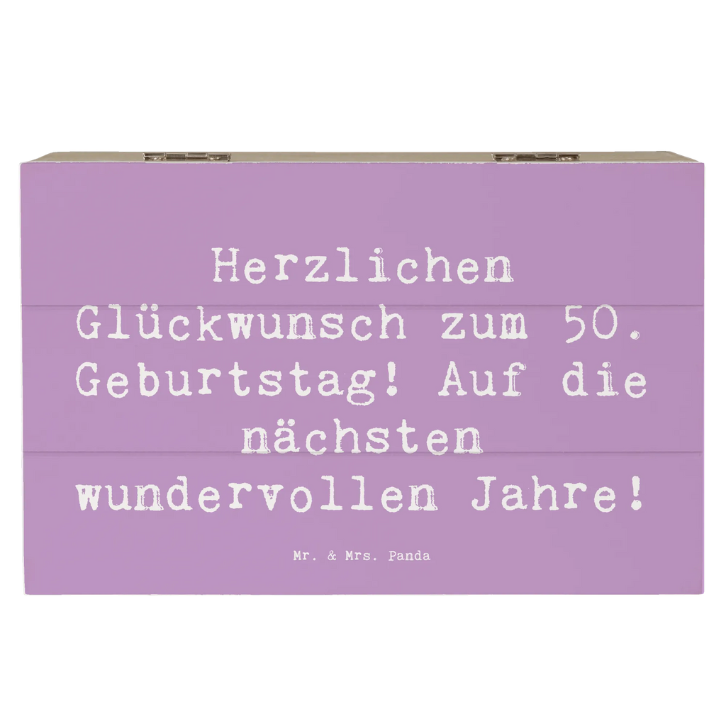 Holzkiste Spruch 50. Geburtstag Glückwunsch Holzkiste, Kiste, Schatzkiste, Truhe, Schatulle, XXL, Erinnerungsbox, Erinnerungskiste, Dekokiste, Aufbewahrungsbox, Geschenkbox, Geschenkdose, Geburtstag, Geburtstagsgeschenk, Geschenk