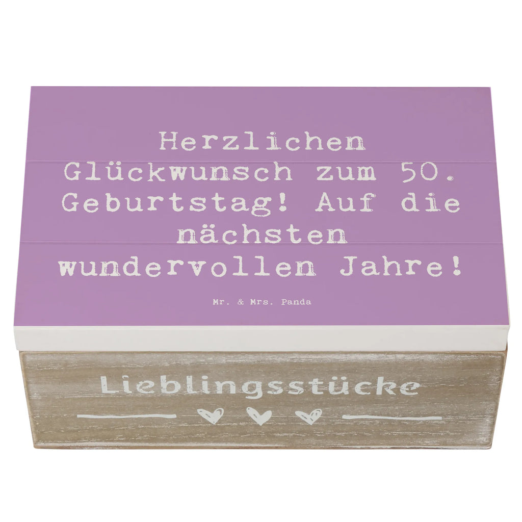 Holzkiste Spruch 50. Geburtstag Glückwunsch Holzkiste, Kiste, Schatzkiste, Truhe, Schatulle, XXL, Erinnerungsbox, Erinnerungskiste, Dekokiste, Aufbewahrungsbox, Geschenkbox, Geschenkdose, Geburtstag, Geburtstagsgeschenk, Geschenk