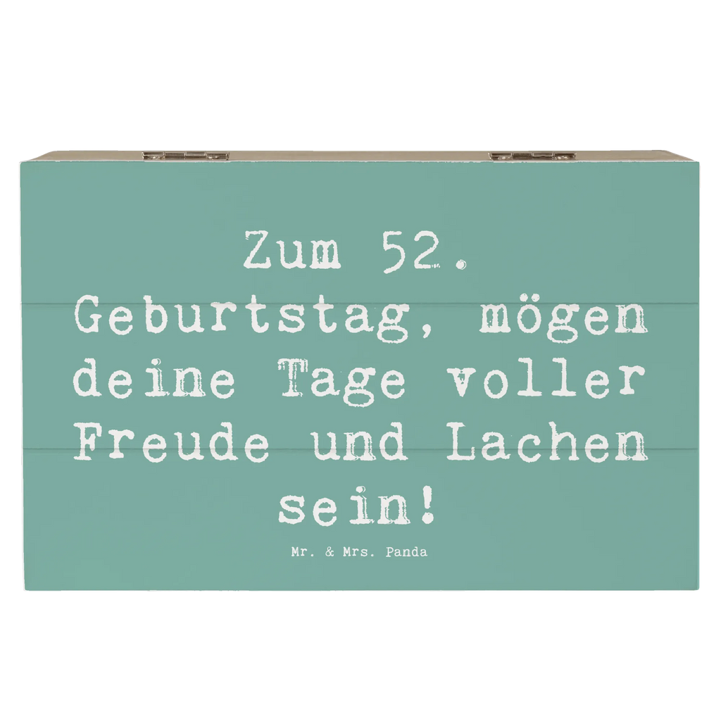 Holzkiste Spruch 52. Geburtstag Freude Holzkiste, Kiste, Schatzkiste, Truhe, Schatulle, XXL, Erinnerungsbox, Erinnerungskiste, Dekokiste, Aufbewahrungsbox, Geschenkbox, Geschenkdose, Geburtstag, Geburtstagsgeschenk, Geschenk