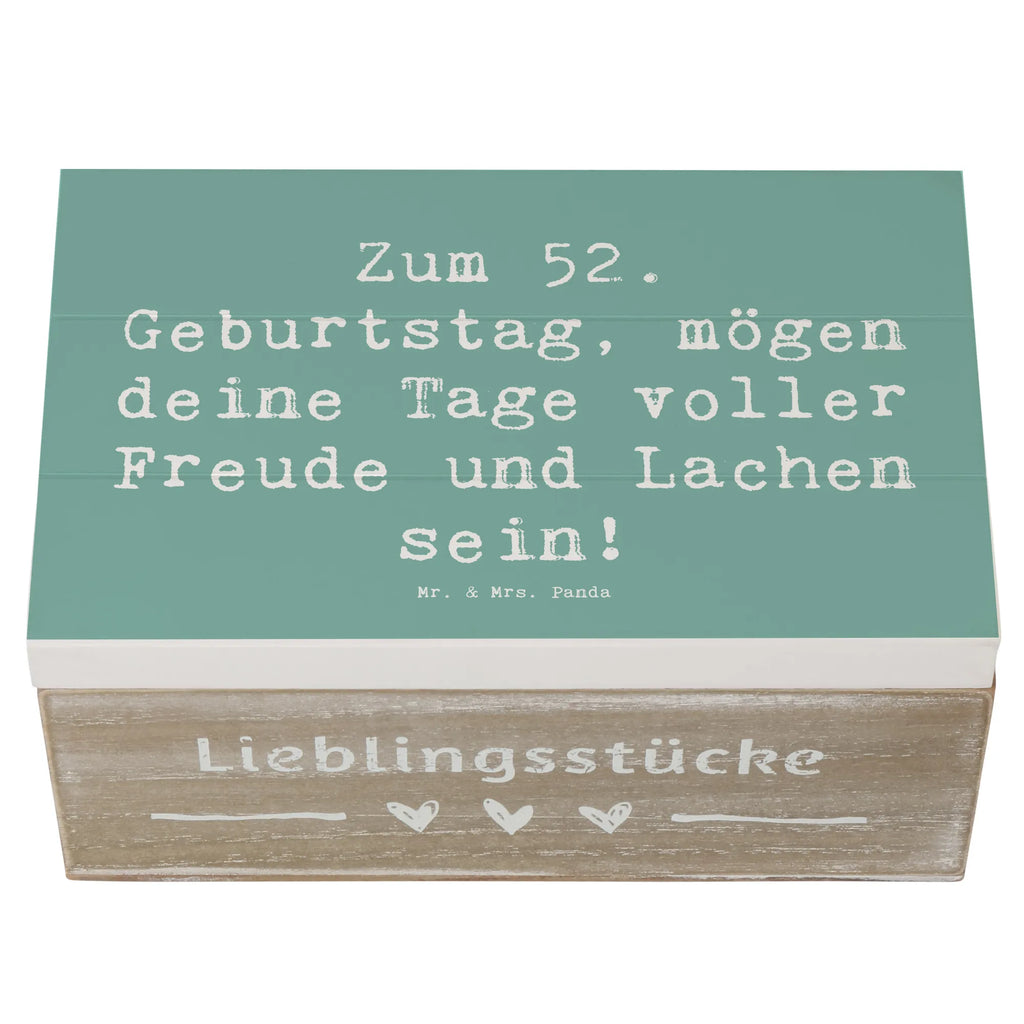 Holzkiste Spruch 52. Geburtstag Freude Holzkiste, Kiste, Schatzkiste, Truhe, Schatulle, XXL, Erinnerungsbox, Erinnerungskiste, Dekokiste, Aufbewahrungsbox, Geschenkbox, Geschenkdose, Geburtstag, Geburtstagsgeschenk, Geschenk