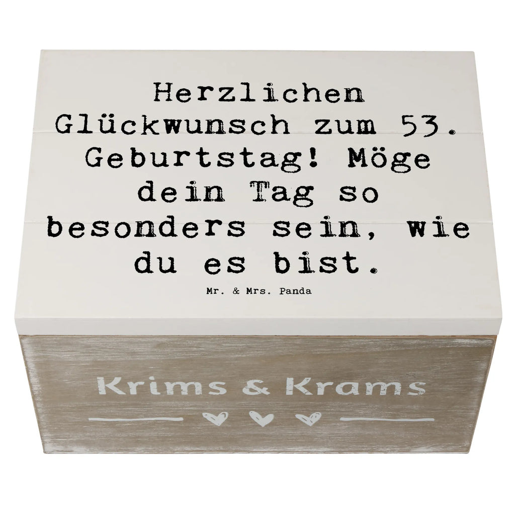 Holzkiste Spruch 53. Geburtstag Holzkiste, Kiste, Schatzkiste, Truhe, Schatulle, XXL, Erinnerungsbox, Erinnerungskiste, Dekokiste, Aufbewahrungsbox, Geschenkbox, Geschenkdose, Geburtstag, Geburtstagsgeschenk, Geschenk