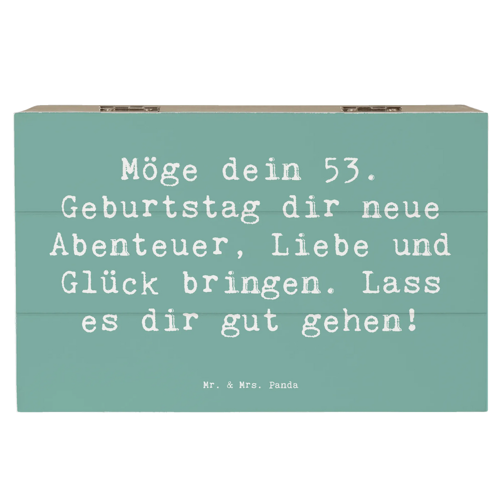 Holzkiste Spruch 53. Geburtstag Abenteuer Holzkiste, Kiste, Schatzkiste, Truhe, Schatulle, XXL, Erinnerungsbox, Erinnerungskiste, Dekokiste, Aufbewahrungsbox, Geschenkbox, Geschenkdose, Geburtstag, Geburtstagsgeschenk, Geschenk