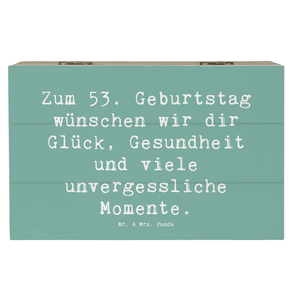 Holzkiste Spruch 53. Geburtstag Glück Holzkiste, Kiste, Schatzkiste, Truhe, Schatulle, XXL, Erinnerungsbox, Erinnerungskiste, Dekokiste, Aufbewahrungsbox, Geschenkbox, Geschenkdose, Geburtstag, Geburtstagsgeschenk, Geschenk