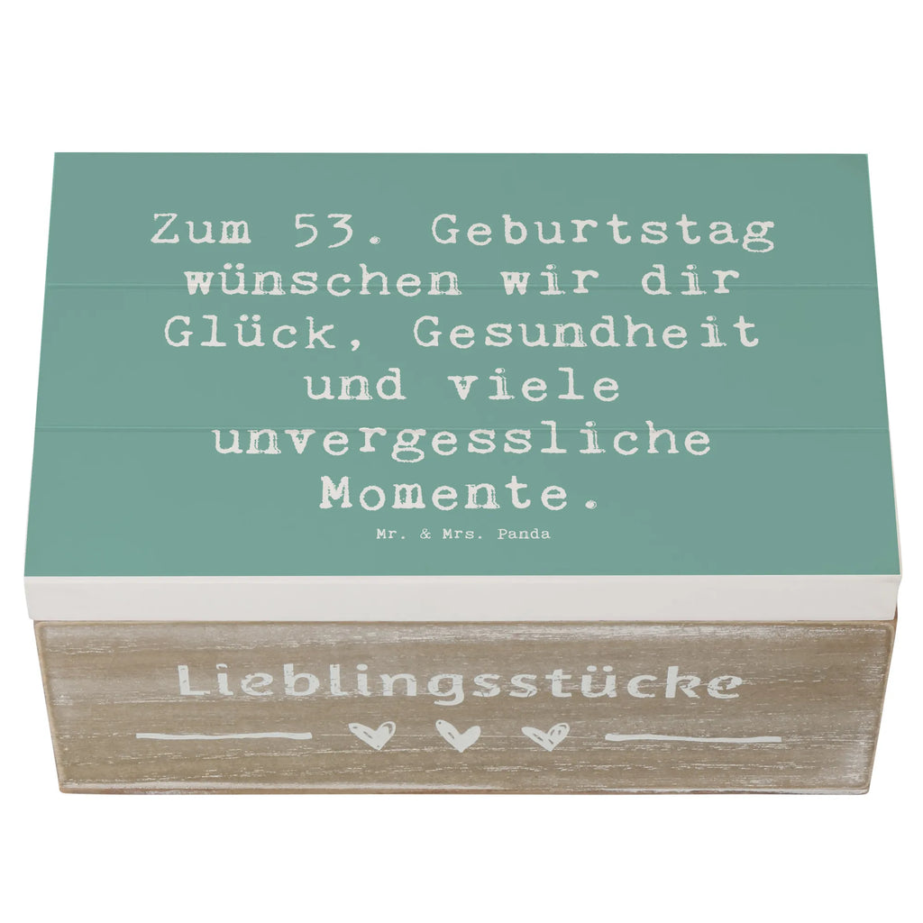 Holzkiste Spruch 53. Geburtstag Glück Holzkiste, Kiste, Schatzkiste, Truhe, Schatulle, XXL, Erinnerungsbox, Erinnerungskiste, Dekokiste, Aufbewahrungsbox, Geschenkbox, Geschenkdose, Geburtstag, Geburtstagsgeschenk, Geschenk