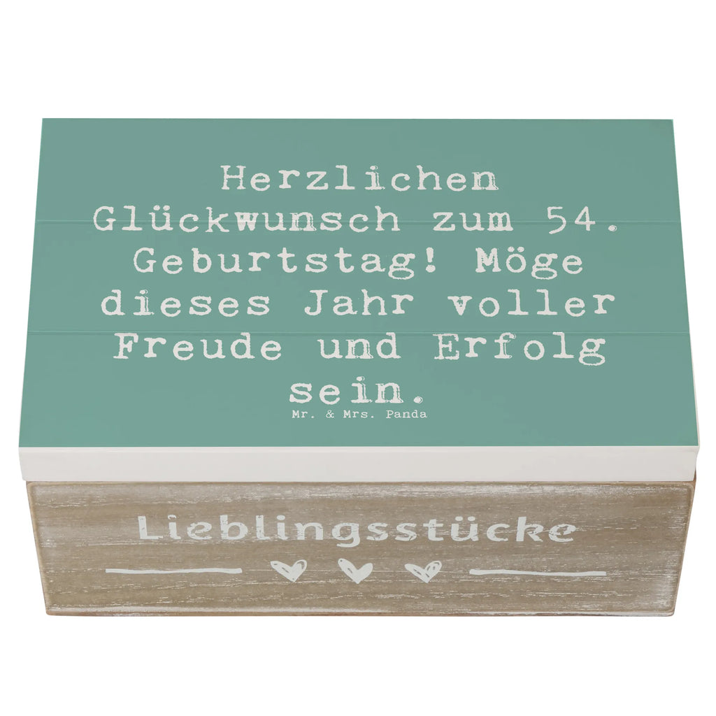 Holzkiste Spruch 54. Geburtstag Freude Erfolg Holzkiste, Kiste, Schatzkiste, Truhe, Schatulle, XXL, Erinnerungsbox, Erinnerungskiste, Dekokiste, Aufbewahrungsbox, Geschenkbox, Geschenkdose, Geburtstag, Geburtstagsgeschenk, Geschenk