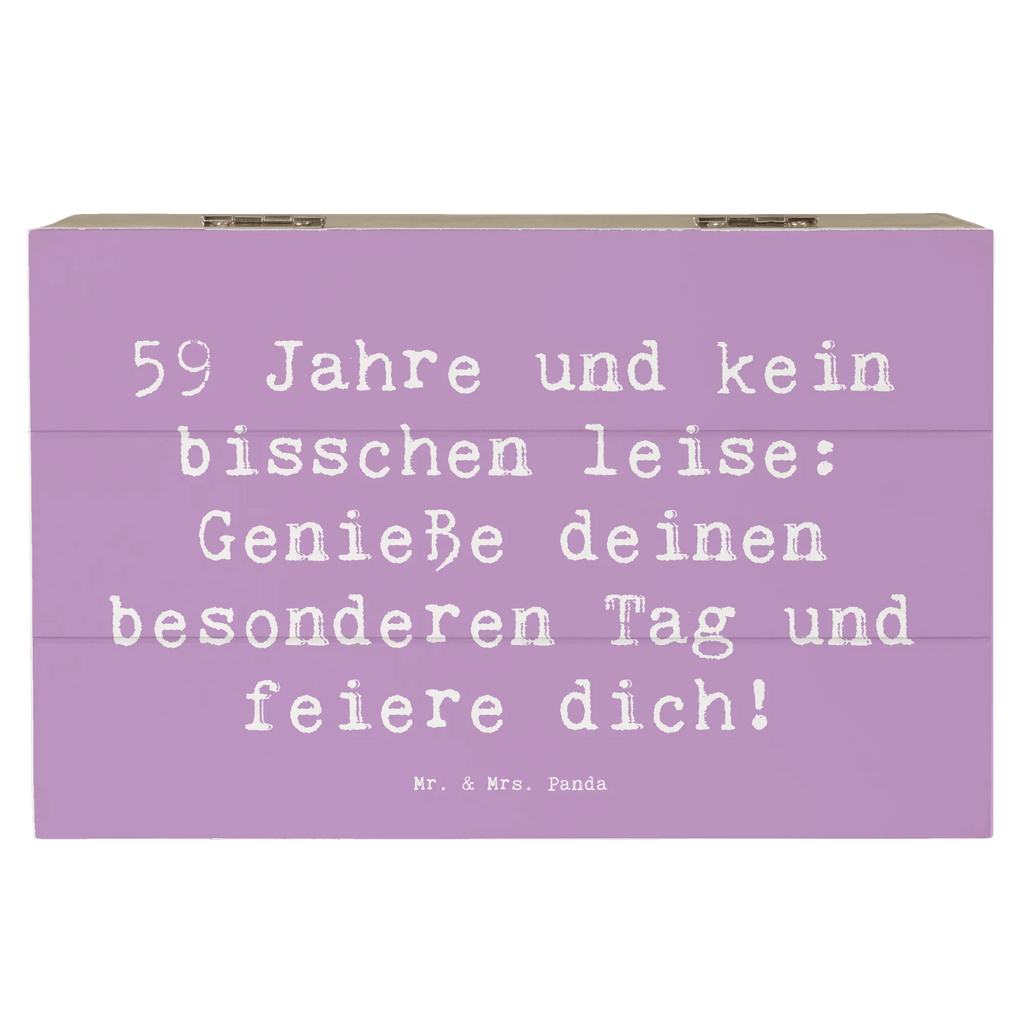 Holzkiste Spruch 59. Geburtstag Feier Holzkiste, Kiste, Schatzkiste, Truhe, Schatulle, XXL, Erinnerungsbox, Erinnerungskiste, Dekokiste, Aufbewahrungsbox, Geschenkbox, Geschenkdose, Geburtstag, Geburtstagsgeschenk, Geschenk