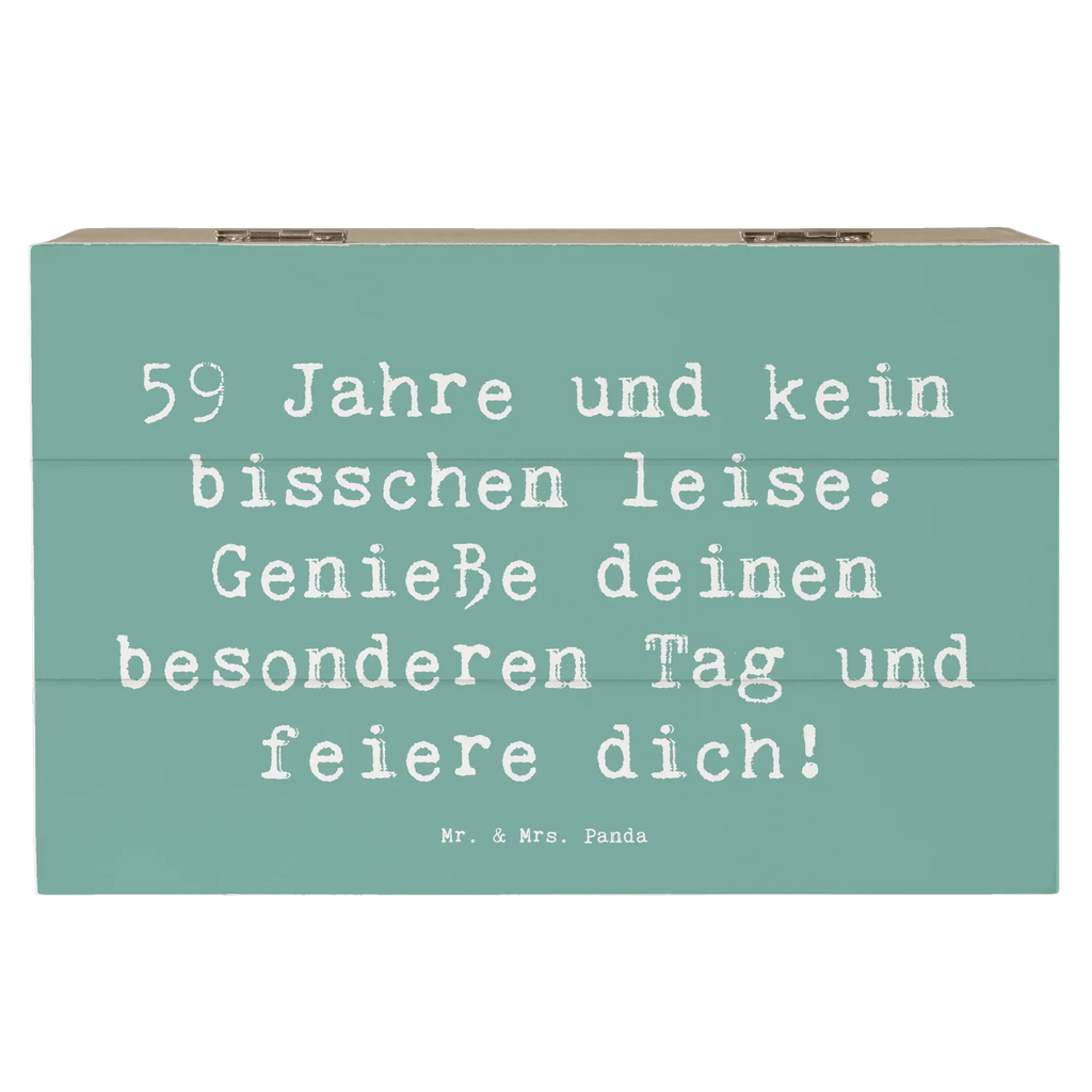 Holzkiste Spruch 59. Geburtstag Feier Holzkiste, Kiste, Schatzkiste, Truhe, Schatulle, XXL, Erinnerungsbox, Erinnerungskiste, Dekokiste, Aufbewahrungsbox, Geschenkbox, Geschenkdose, Geburtstag, Geburtstagsgeschenk, Geschenk