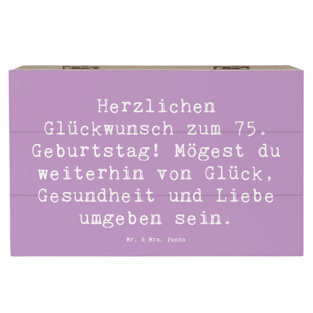 Holzkiste Spruch 75. Geburtstag Holzkiste, Kiste, Schatzkiste, Truhe, Schatulle, XXL, Erinnerungsbox, Erinnerungskiste, Dekokiste, Aufbewahrungsbox, Geschenkbox, Geschenkdose, Geburtstag, Geburtstagsgeschenk, Geschenk