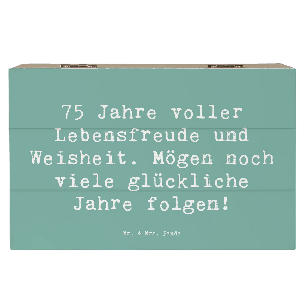 Holzkiste Spruch 75. Geburtstag Lebensfreude Holzkiste, Kiste, Schatzkiste, Truhe, Schatulle, XXL, Erinnerungsbox, Erinnerungskiste, Dekokiste, Aufbewahrungsbox, Geschenkbox, Geschenkdose, Geburtstag, Geburtstagsgeschenk, Geschenk