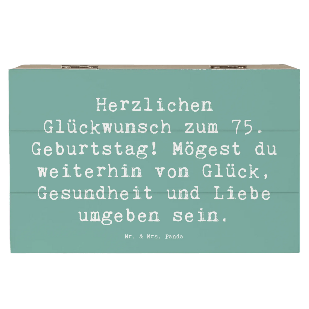 Holzkiste Spruch 75. Geburtstag Holzkiste, Kiste, Schatzkiste, Truhe, Schatulle, XXL, Erinnerungsbox, Erinnerungskiste, Dekokiste, Aufbewahrungsbox, Geschenkbox, Geschenkdose, Geburtstag, Geburtstagsgeschenk, Geschenk