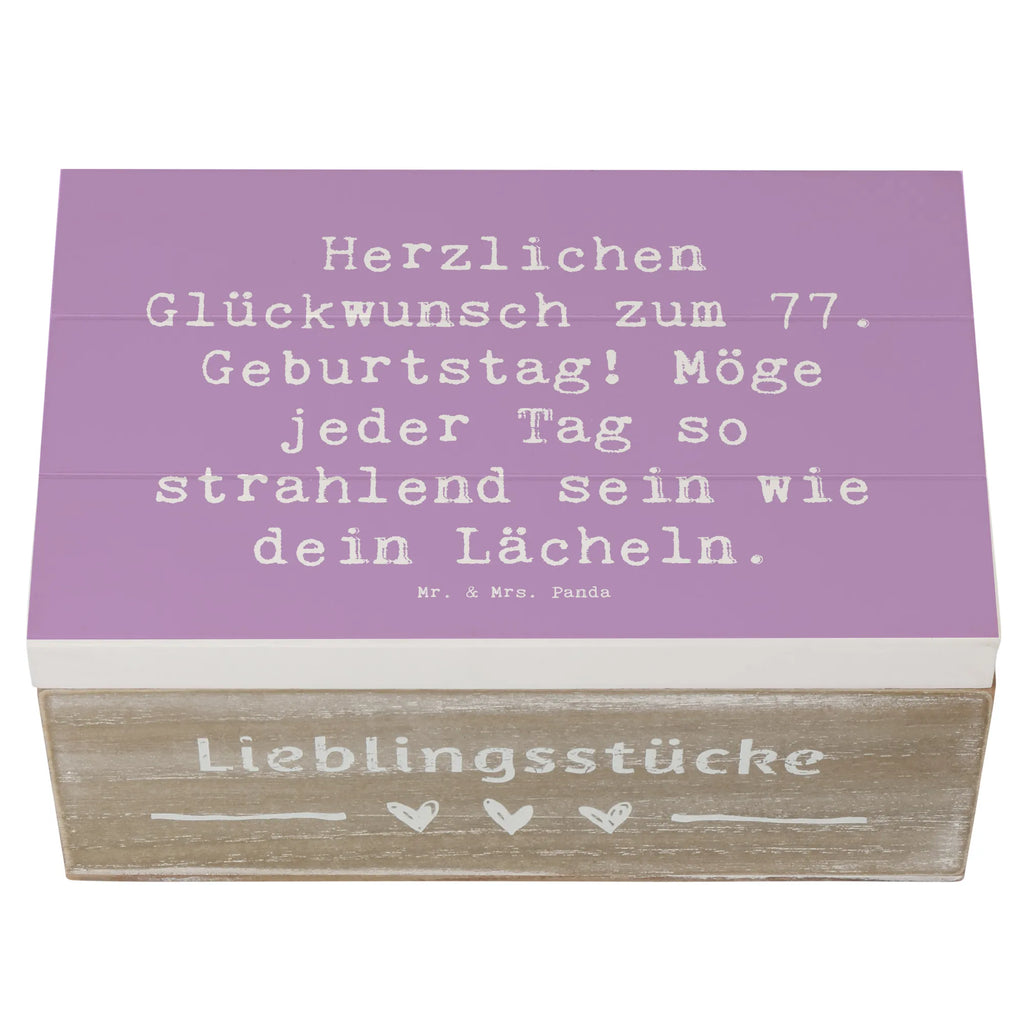 Holzkiste Spruch 77. Geburtstag Strahlen Holzkiste, Kiste, Schatzkiste, Truhe, Schatulle, XXL, Erinnerungsbox, Erinnerungskiste, Dekokiste, Aufbewahrungsbox, Geschenkbox, Geschenkdose, Geburtstag, Geburtstagsgeschenk, Geschenk