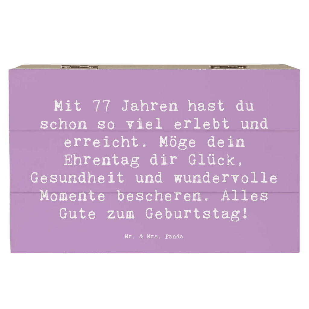 Holzkiste Spruch 77. Geburtstag Glückwunsch Holzkiste, Kiste, Schatzkiste, Truhe, Schatulle, XXL, Erinnerungsbox, Erinnerungskiste, Dekokiste, Aufbewahrungsbox, Geschenkbox, Geschenkdose, Geburtstag, Geburtstagsgeschenk, Geschenk