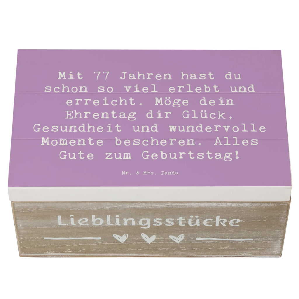 Holzkiste Spruch 77. Geburtstag Glückwunsch Holzkiste, Kiste, Schatzkiste, Truhe, Schatulle, XXL, Erinnerungsbox, Erinnerungskiste, Dekokiste, Aufbewahrungsbox, Geschenkbox, Geschenkdose, Geburtstag, Geburtstagsgeschenk, Geschenk