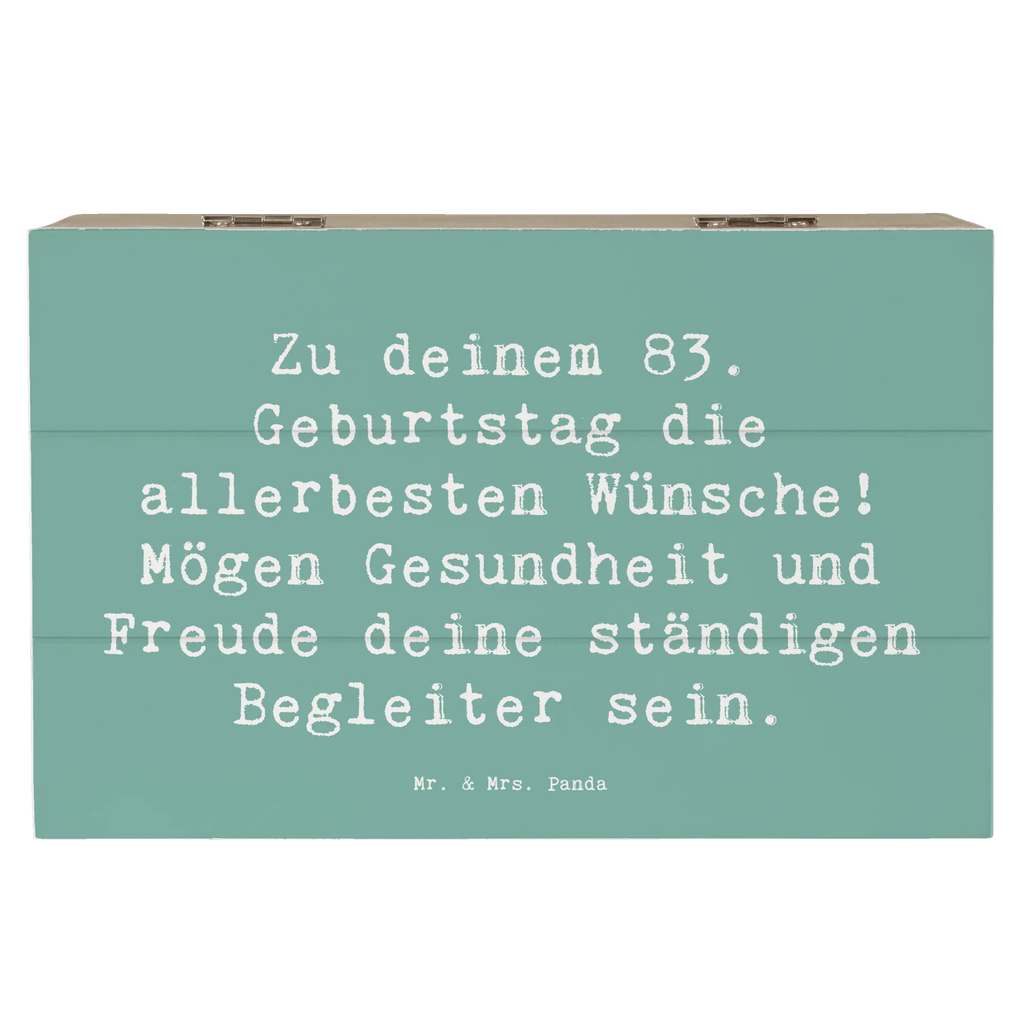 Holzkiste Spruch 83. Geburtstag Glückwünsche Holzkiste, Kiste, Schatzkiste, Truhe, Schatulle, XXL, Erinnerungsbox, Erinnerungskiste, Dekokiste, Aufbewahrungsbox, Geschenkbox, Geschenkdose, Geburtstag, Geburtstagsgeschenk, Geschenk