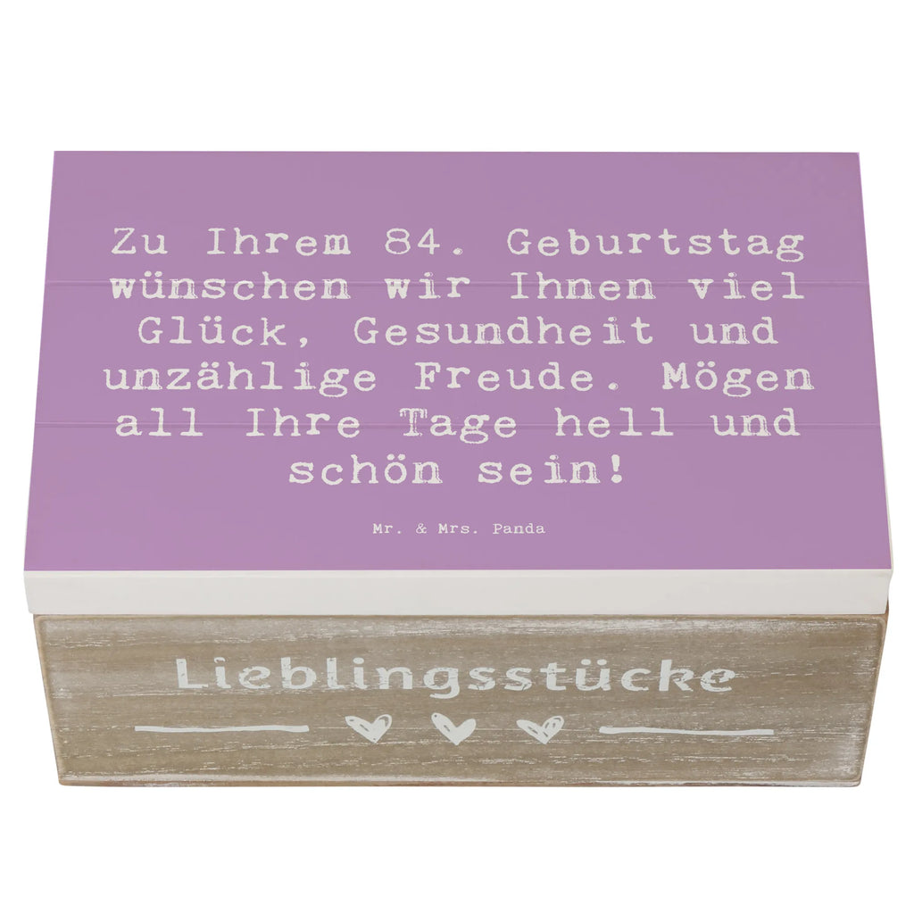 Holzkiste Spruch 84. Geburtstag Glückwünsche Holzkiste, Kiste, Schatzkiste, Truhe, Schatulle, XXL, Erinnerungsbox, Erinnerungskiste, Dekokiste, Aufbewahrungsbox, Geschenkbox, Geschenkdose, Geburtstag, Geburtstagsgeschenk, Geschenk