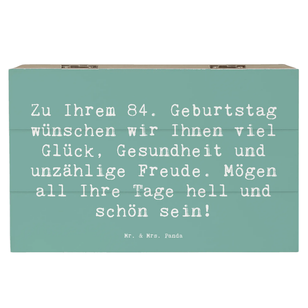 Holzkiste Spruch 84. Geburtstag Glückwünsche Holzkiste, Kiste, Schatzkiste, Truhe, Schatulle, XXL, Erinnerungsbox, Erinnerungskiste, Dekokiste, Aufbewahrungsbox, Geschenkbox, Geschenkdose, Geburtstag, Geburtstagsgeschenk, Geschenk