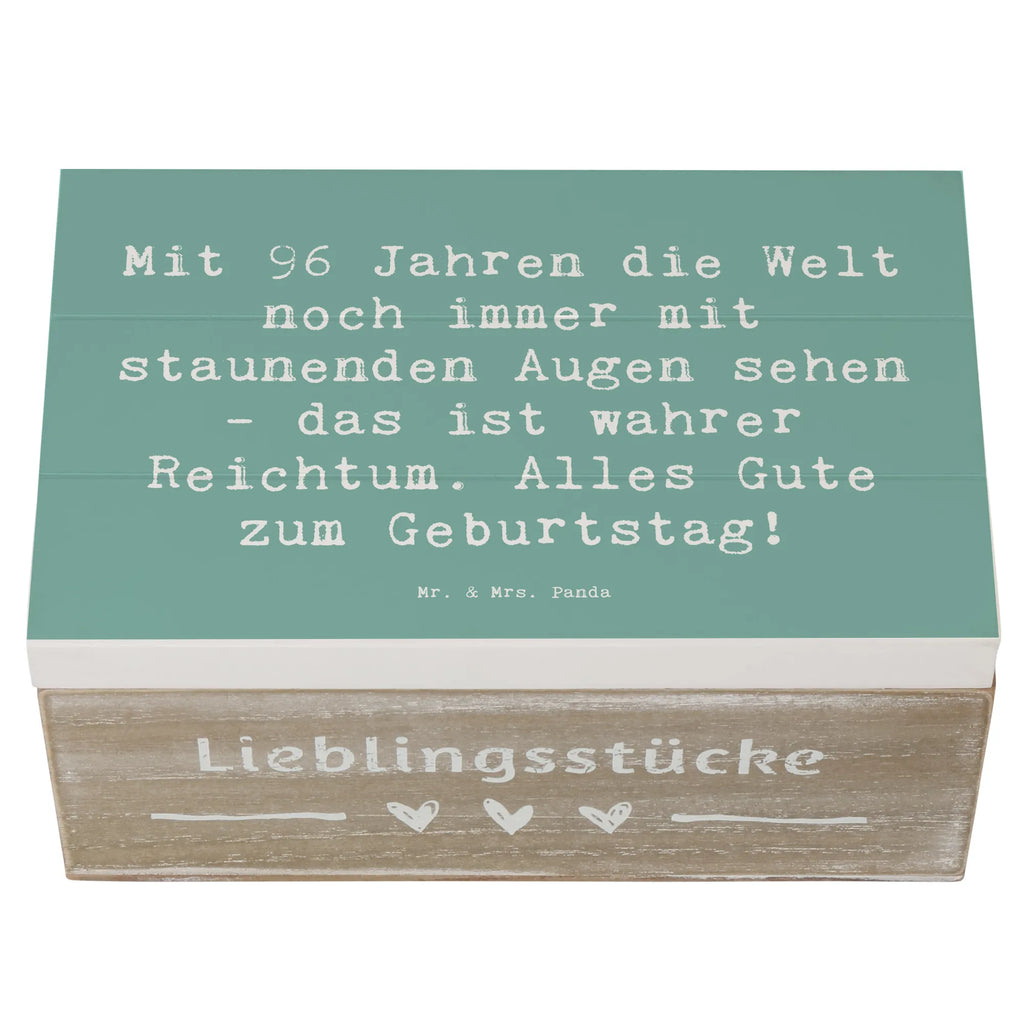 Holzkiste Spruch 96. Geburtstag Freude Holzkiste, Kiste, Schatzkiste, Truhe, Schatulle, XXL, Erinnerungsbox, Erinnerungskiste, Dekokiste, Aufbewahrungsbox, Geschenkbox, Geschenkdose, Geburtstag, Geburtstagsgeschenk, Geschenk