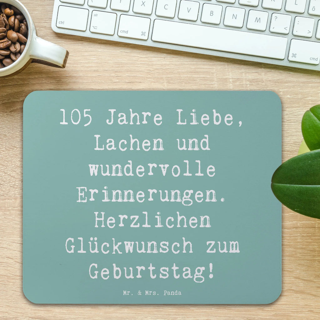 Mauspad Spruch 105. Geburtstag Mousepad, Computer zubehör, Büroausstattung, PC Zubehör, Arbeitszimmer, Mauspad, Einzigartiges Mauspad, Designer Mauspad, Mausunterlage, Mauspad Büro, Geburtstag, Geburtstagsgeschenk, Geschenk