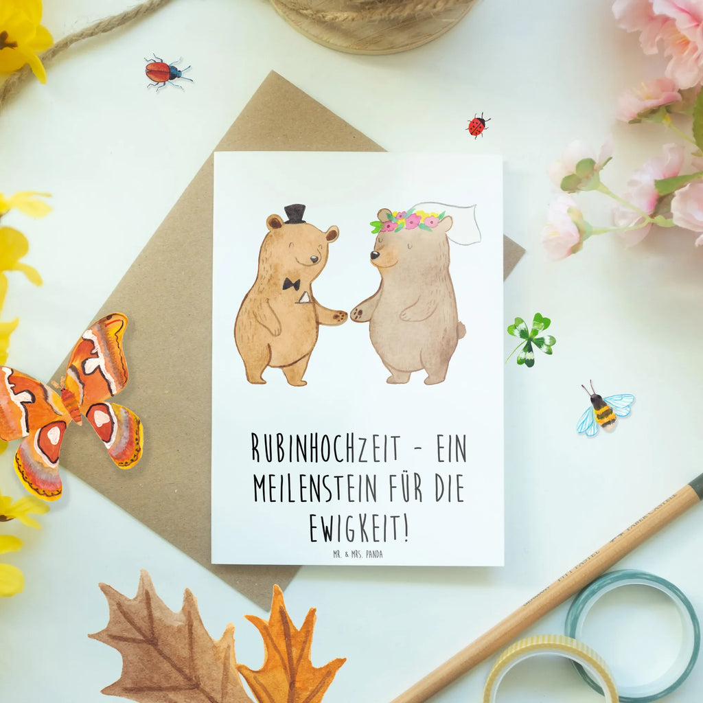 Grußkarte 40. Hochzeitstag Rubinhochzeit Grußkarte, Klappkarte, Einladungskarte, Glückwunschkarte, Hochzeitskarte, Geburtstagskarte, Karte, Ansichtskarten, Hochzeit, Hochzeitsgeschenk, Ehe, Hochzeitsfeier, Trauung, Trauungsgeschenk, Verlobungsfeier, Verlobungsgeschenk, Hochzeitsgeschenkideen, Hochzeitsgeschenke für Brautpaar