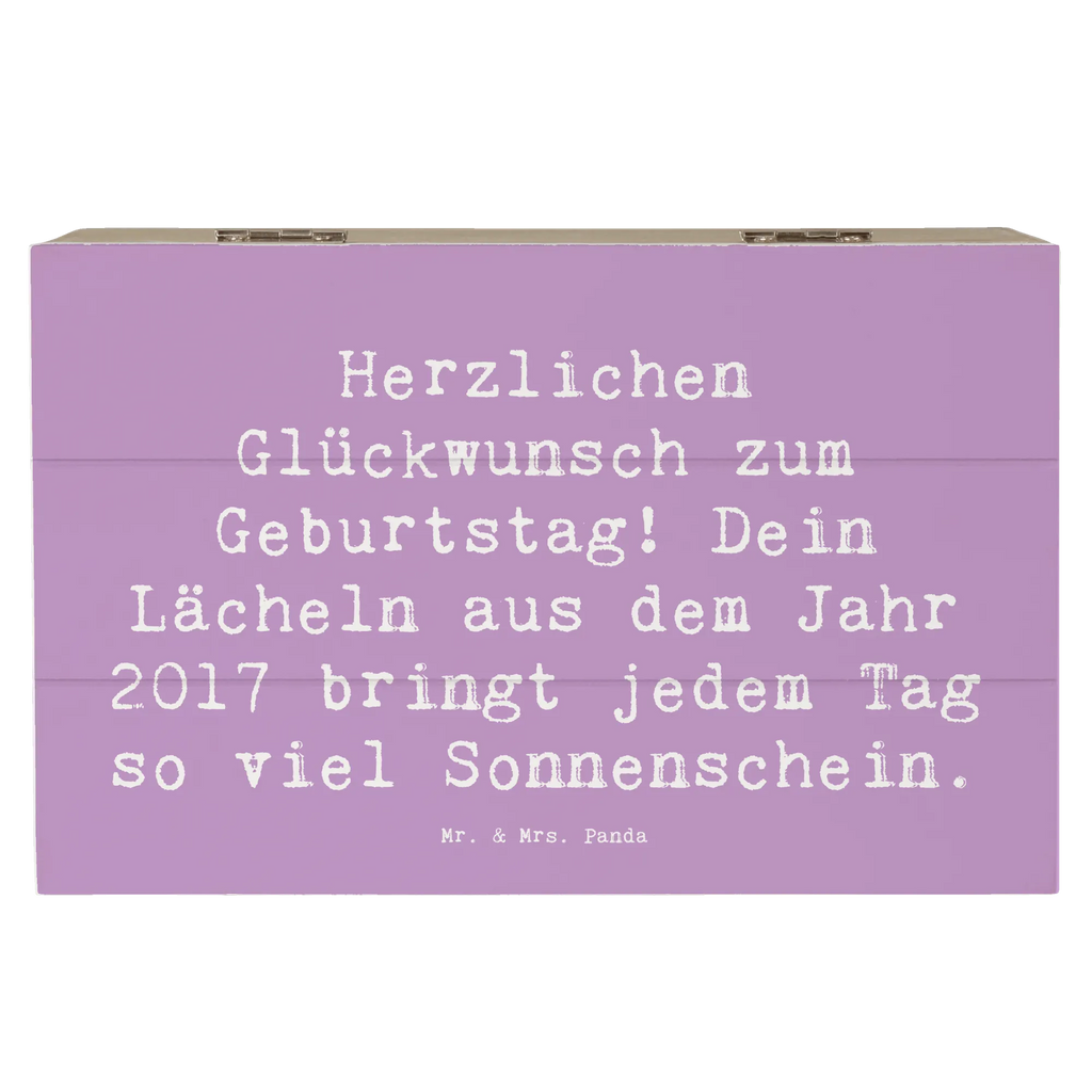 Holzkiste Spruch 2017 Geburtstag Lächeln Holzkiste, Kiste, Schatzkiste, Truhe, Schatulle, XXL, Erinnerungsbox, Erinnerungskiste, Dekokiste, Aufbewahrungsbox, Geschenkbox, Geschenkdose, Geburtstag, Geburtstagsgeschenk, Geschenk