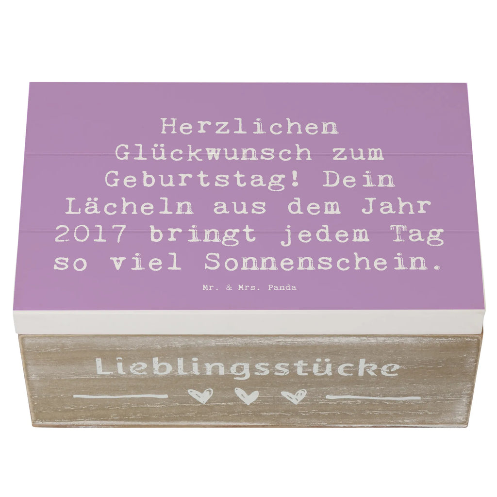 Holzkiste Spruch 2017 Geburtstag Lächeln Holzkiste, Kiste, Schatzkiste, Truhe, Schatulle, XXL, Erinnerungsbox, Erinnerungskiste, Dekokiste, Aufbewahrungsbox, Geschenkbox, Geschenkdose, Geburtstag, Geburtstagsgeschenk, Geschenk