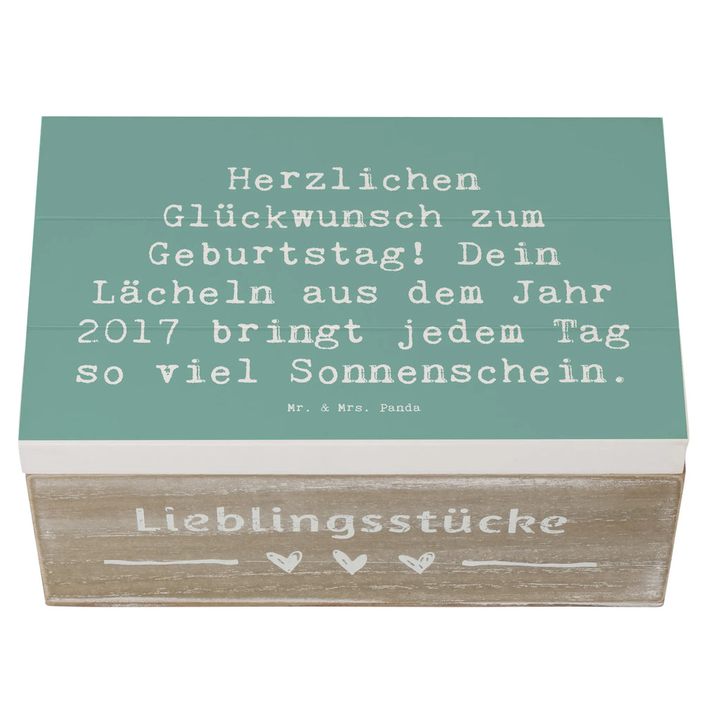 Holzkiste Spruch 2017 Geburtstag Lächeln Holzkiste, Kiste, Schatzkiste, Truhe, Schatulle, XXL, Erinnerungsbox, Erinnerungskiste, Dekokiste, Aufbewahrungsbox, Geschenkbox, Geschenkdose, Geburtstag, Geburtstagsgeschenk, Geschenk