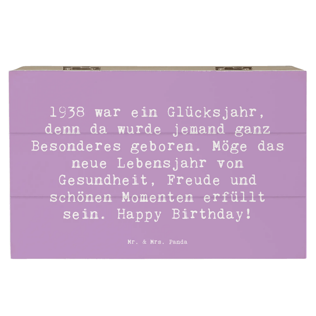 Holzkiste Spruch 1938 Geburtstag Holzkiste, Kiste, Schatzkiste, Truhe, Schatulle, XXL, Erinnerungsbox, Erinnerungskiste, Dekokiste, Aufbewahrungsbox, Geschenkbox, Geschenkdose, Geburtstag, Geburtstagsgeschenk, Geschenk