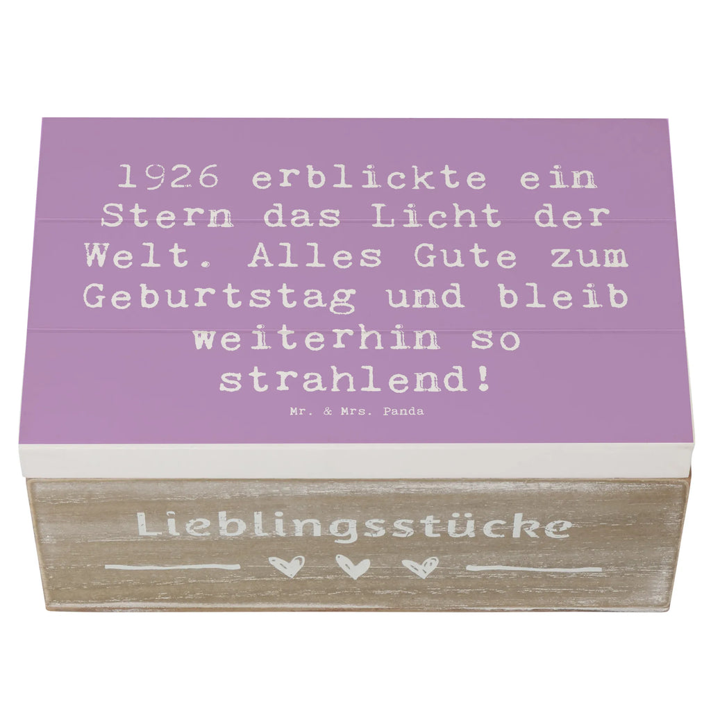 Holzkiste Spruch 1926 Geburtstag Stern Holzkiste, Kiste, Schatzkiste, Truhe, Schatulle, XXL, Erinnerungsbox, Erinnerungskiste, Dekokiste, Aufbewahrungsbox, Geschenkbox, Geschenkdose, Geburtstag, Geburtstagsgeschenk, Geschenk