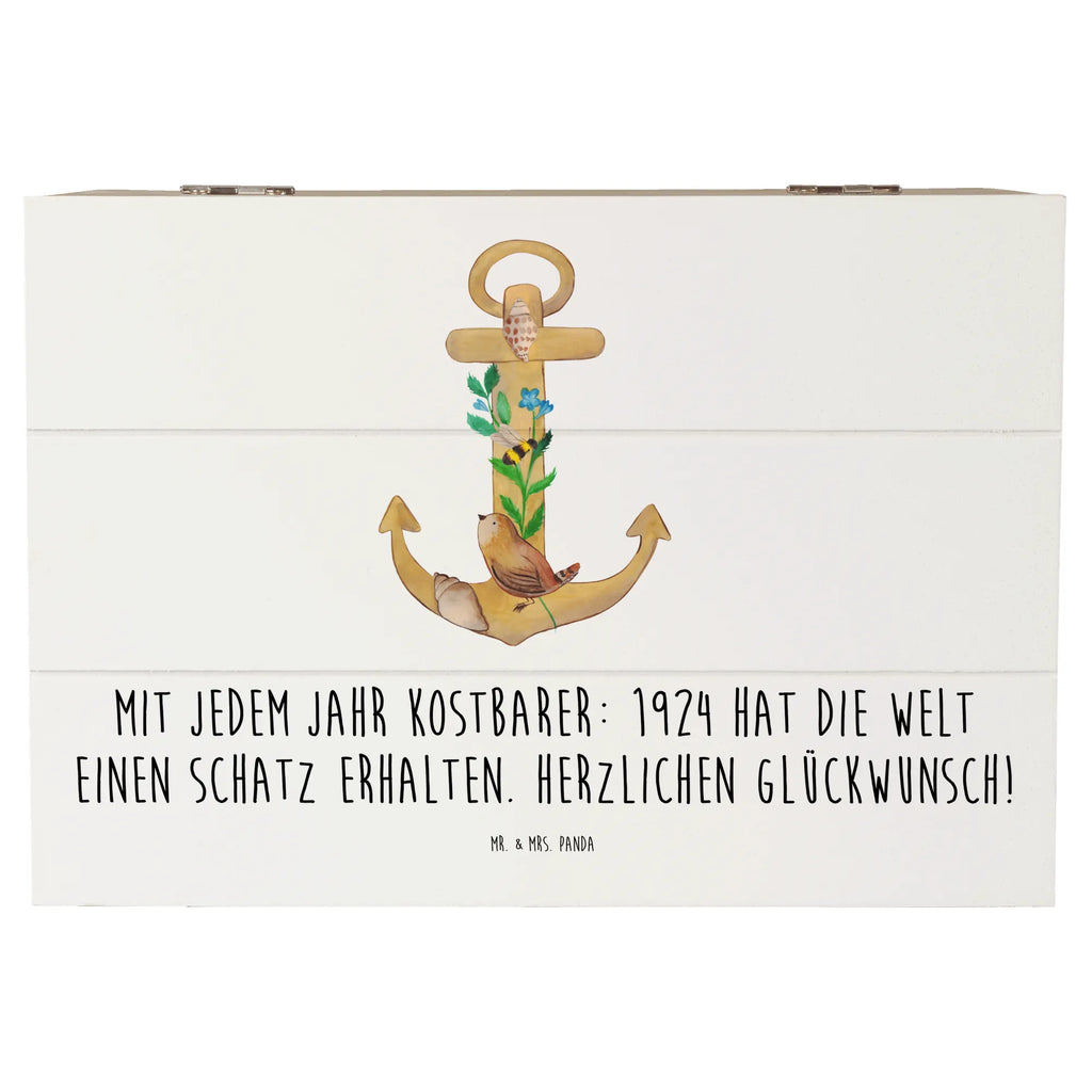 Holzkiste 1924 Geburtstag Holzkiste, Kiste, Schatzkiste, Truhe, Schatulle, XXL, Erinnerungsbox, Erinnerungskiste, Dekokiste, Aufbewahrungsbox, Geschenkbox, Geschenkdose, Geburtstag, Geburtstagsgeschenk, Geschenk