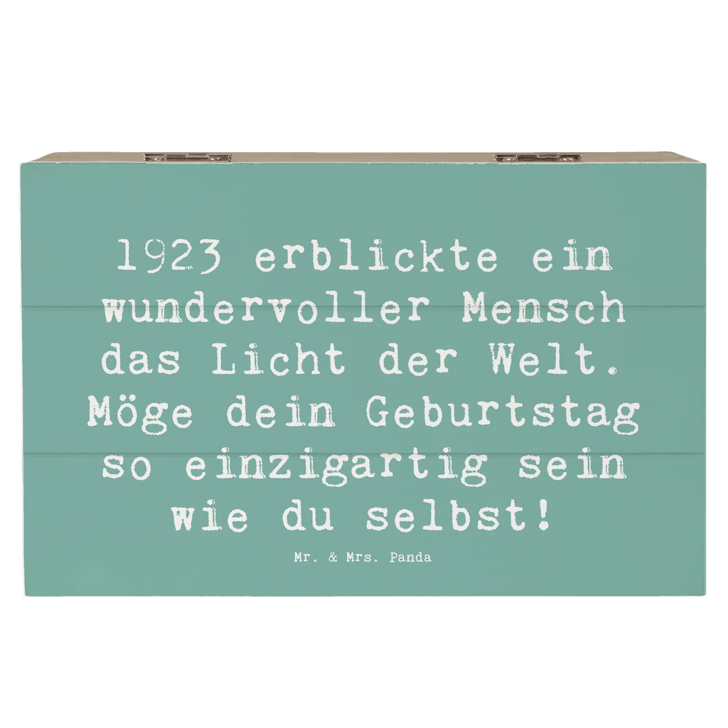 Holzkiste Spruch 1923 Geburtstag Holzkiste, Kiste, Schatzkiste, Truhe, Schatulle, XXL, Erinnerungsbox, Erinnerungskiste, Dekokiste, Aufbewahrungsbox, Geschenkbox, Geschenkdose, Geburtstag, Geburtstagsgeschenk, Geschenk