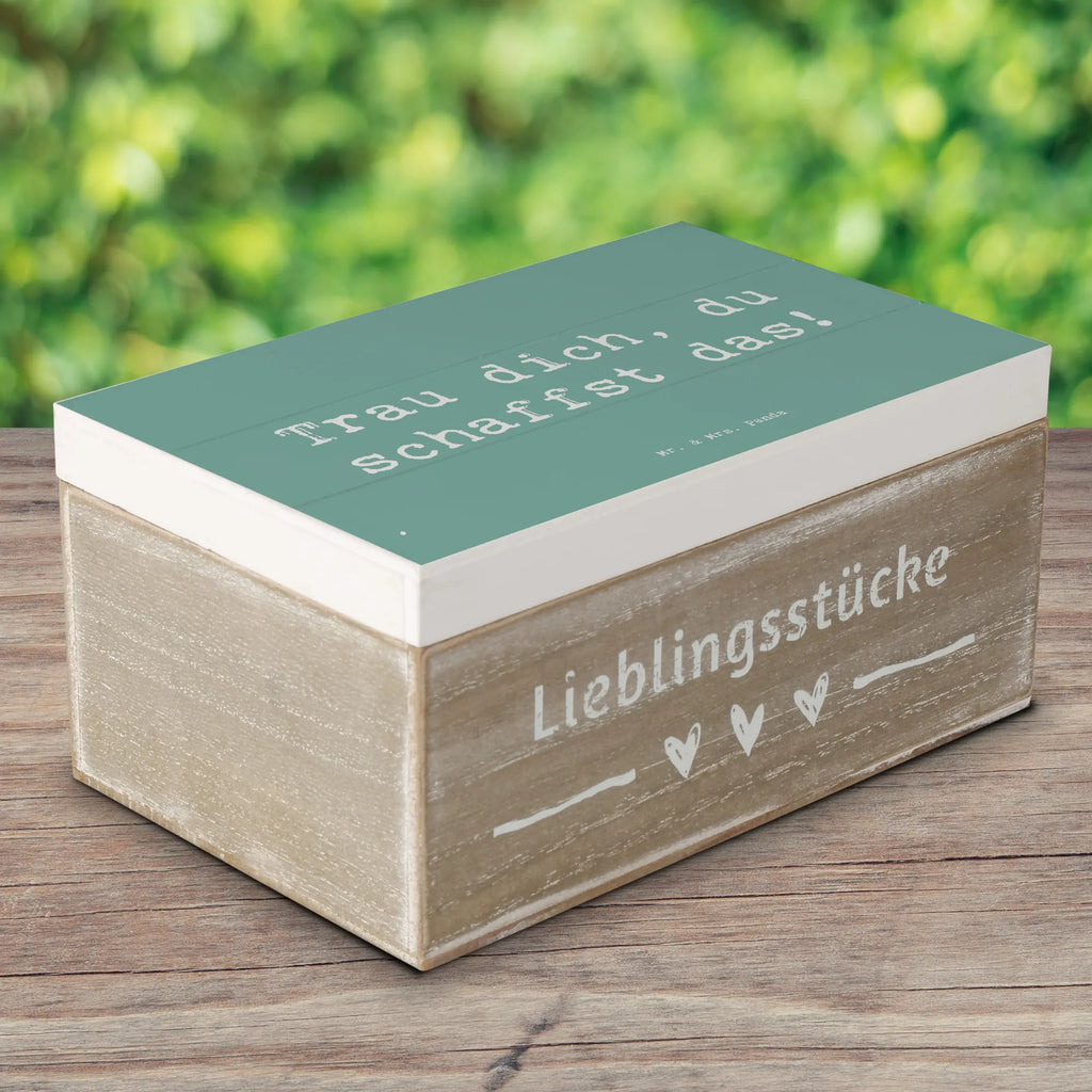 Holzkiste Spruch Angst überwinden Holzkiste, Kiste, Schatzkiste, Truhe, Schatulle, XXL, Erinnerungsbox, Erinnerungskiste, Dekokiste, Aufbewahrungsbox, Geschenkbox, Geschenkdose