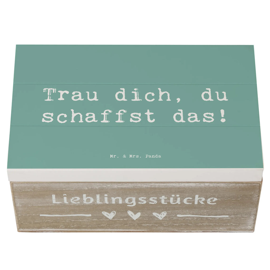 Holzkiste Spruch Angst überwinden Holzkiste, Kiste, Schatzkiste, Truhe, Schatulle, XXL, Erinnerungsbox, Erinnerungskiste, Dekokiste, Aufbewahrungsbox, Geschenkbox, Geschenkdose