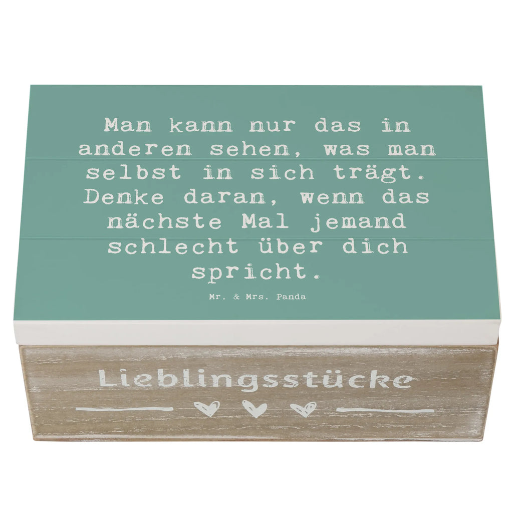 Holzkiste Spruch Mobbing bewältigen Spiegelbild Holzkiste, Kiste, Schatzkiste, Truhe, Schatulle, XXL, Erinnerungsbox, Erinnerungskiste, Dekokiste, Aufbewahrungsbox, Geschenkbox, Geschenkdose