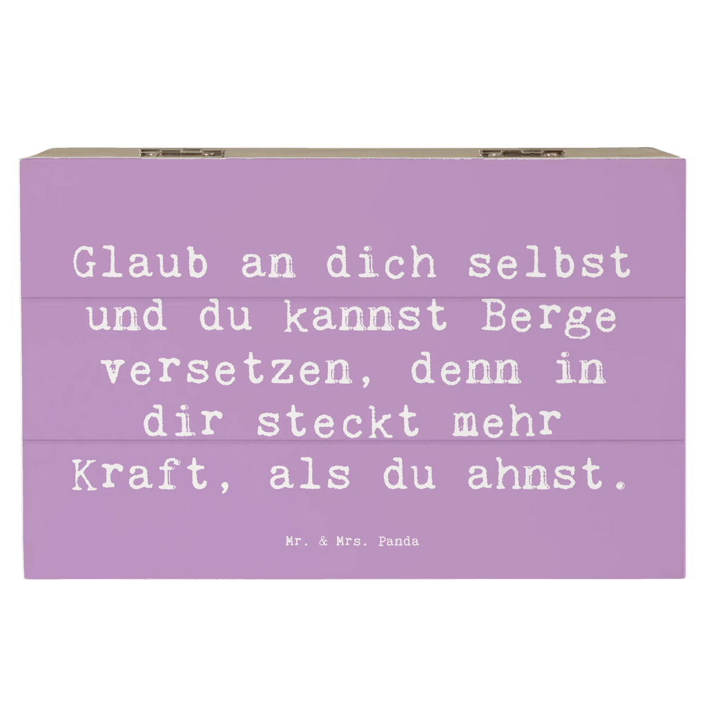 Holzkiste Spruch Selbstvertrauen stärken Holzkiste, Kiste, Schatzkiste, Truhe, Schatulle, XXL, Erinnerungsbox, Erinnerungskiste, Dekokiste, Aufbewahrungsbox, Geschenkbox, Geschenkdose