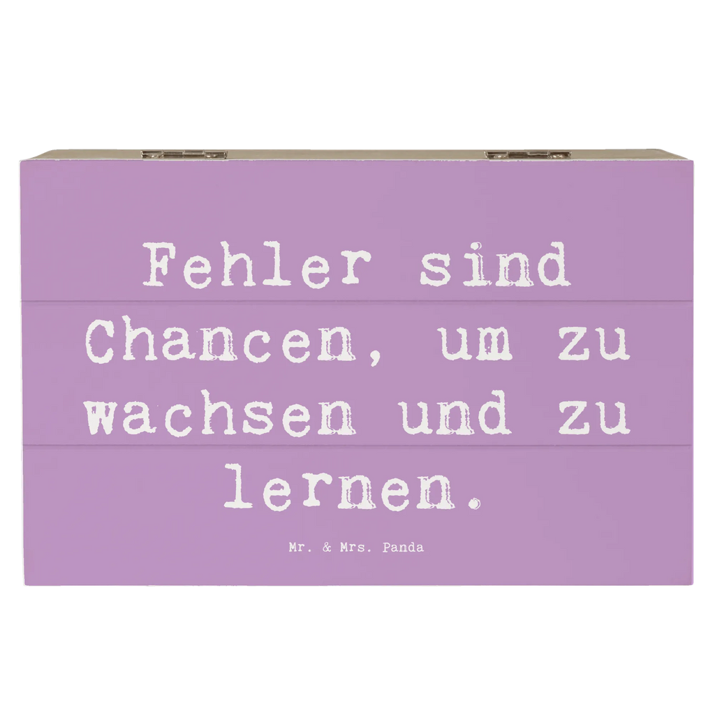 Holzkiste Spruch Fehler lernen wachsen Holzkiste, Kiste, Schatzkiste, Truhe, Schatulle, XXL, Erinnerungsbox, Erinnerungskiste, Dekokiste, Aufbewahrungsbox, Geschenkbox, Geschenkdose