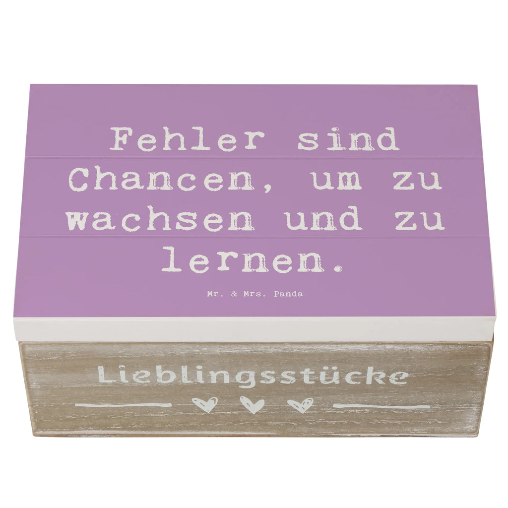 Holzkiste Spruch Fehler lernen wachsen Holzkiste, Kiste, Schatzkiste, Truhe, Schatulle, XXL, Erinnerungsbox, Erinnerungskiste, Dekokiste, Aufbewahrungsbox, Geschenkbox, Geschenkdose