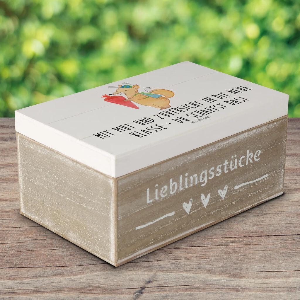 Holzkiste Erster Schultag Mut und Zuversicht Holzkiste, Kiste, Schatzkiste, Truhe, Schatulle, XXL, Erinnerungsbox, Erinnerungskiste, Dekokiste, Aufbewahrungsbox, Geschenkbox, Geschenkdose