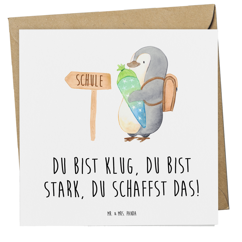 Deluxe Karte Erster Schultag Motivation Karte, Grußkarte, Klappkarte, Einladungskarte, Glückwunschkarte, Hochzeitskarte, Geburtstagskarte, Hochwertige Grußkarte, Hochwertige Klappkarte