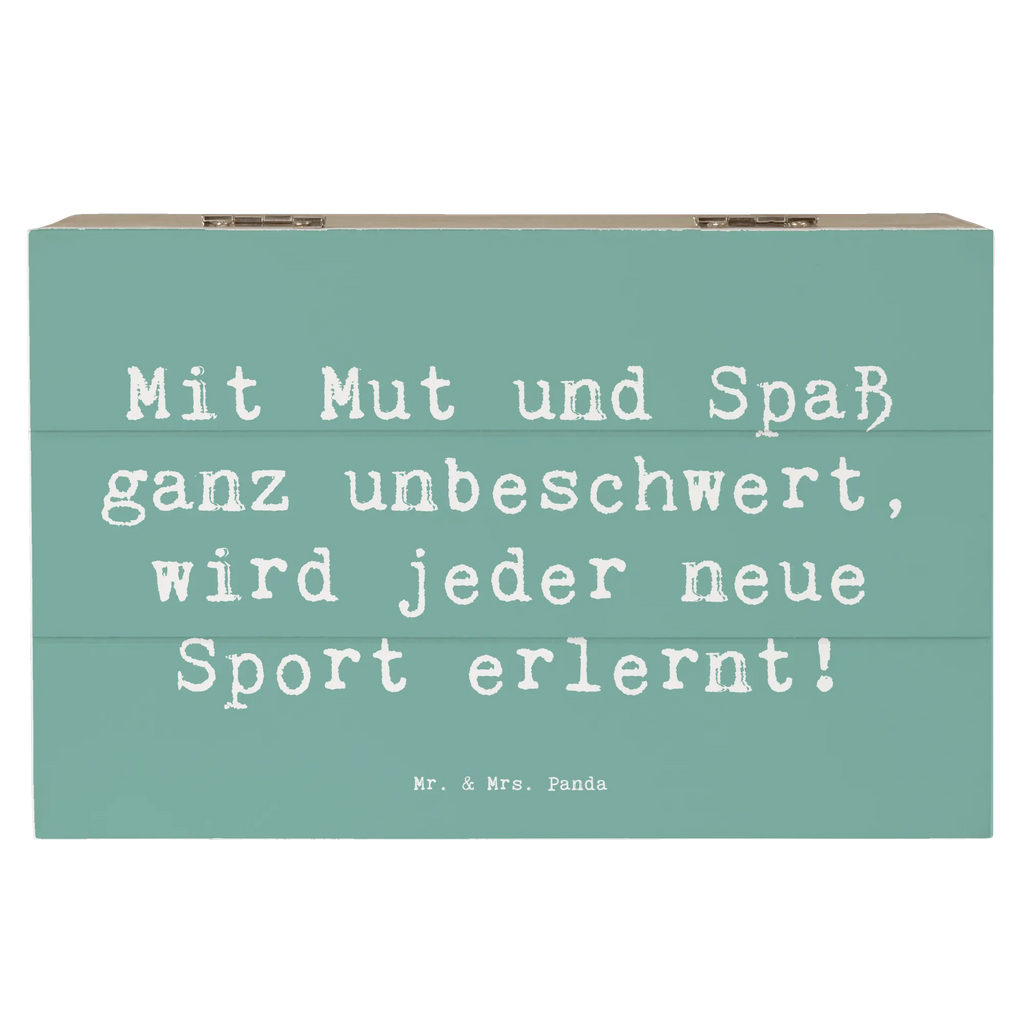 Holzkiste Spruch Neue Sportart versuchen Holzkiste, Kiste, Schatzkiste, Truhe, Schatulle, XXL, Erinnerungsbox, Erinnerungskiste, Dekokiste, Aufbewahrungsbox, Geschenkbox, Geschenkdose