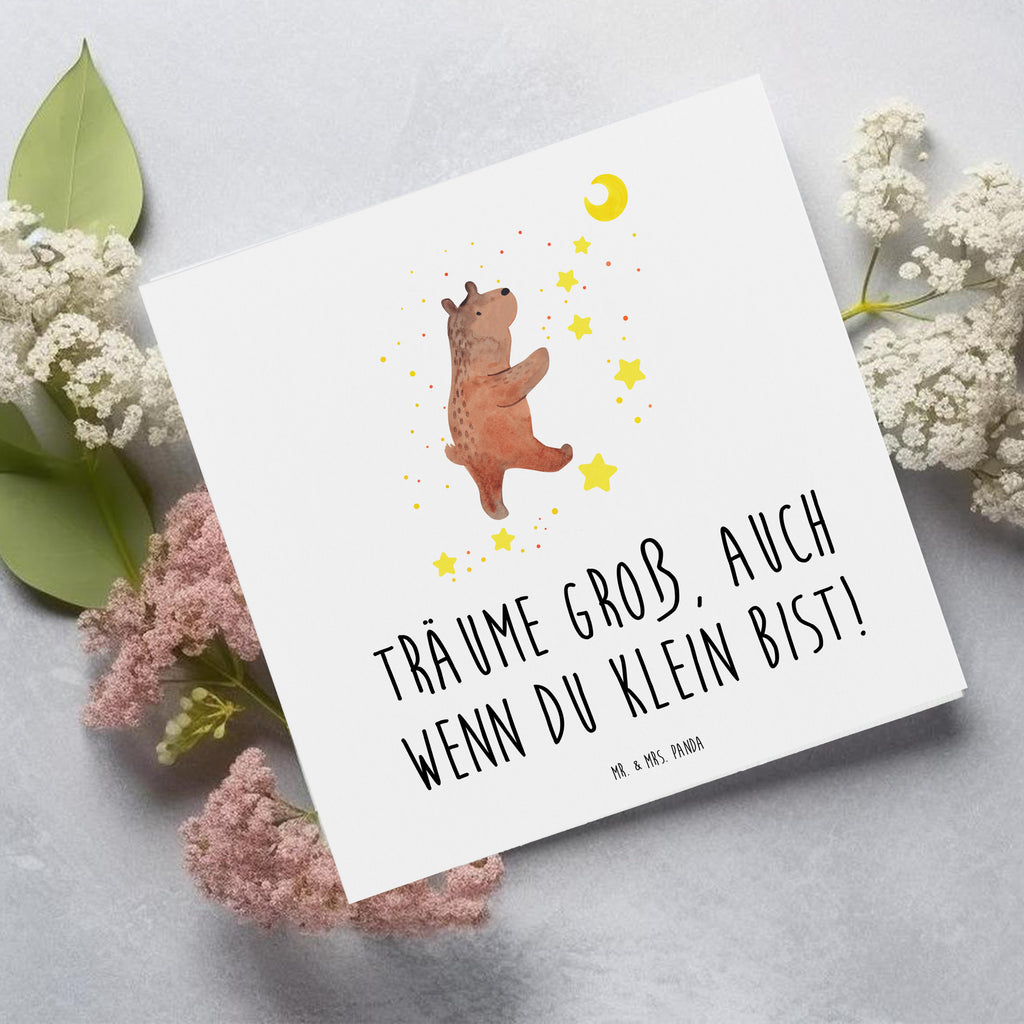 Deluxe Karte Alleine schlafen lernen Karte, Grußkarte, Klappkarte, Einladungskarte, Glückwunschkarte, Hochzeitskarte, Geburtstagskarte, Hochwertige Grußkarte, Hochwertige Klappkarte