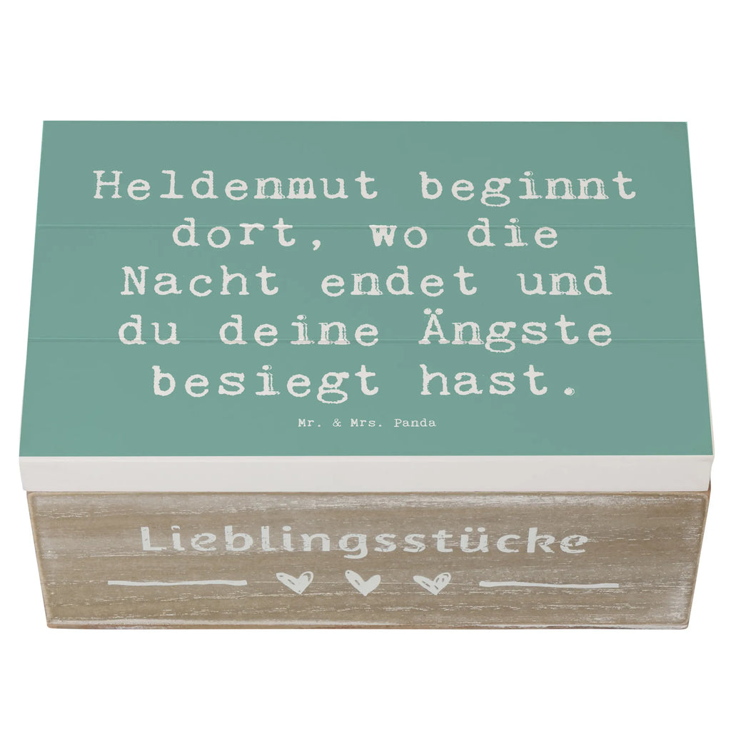 Holzkiste Spruch Ängste vor Monstern besiegen Holzkiste, Kiste, Schatzkiste, Truhe, Schatulle, XXL, Erinnerungsbox, Erinnerungskiste, Dekokiste, Aufbewahrungsbox, Geschenkbox, Geschenkdose