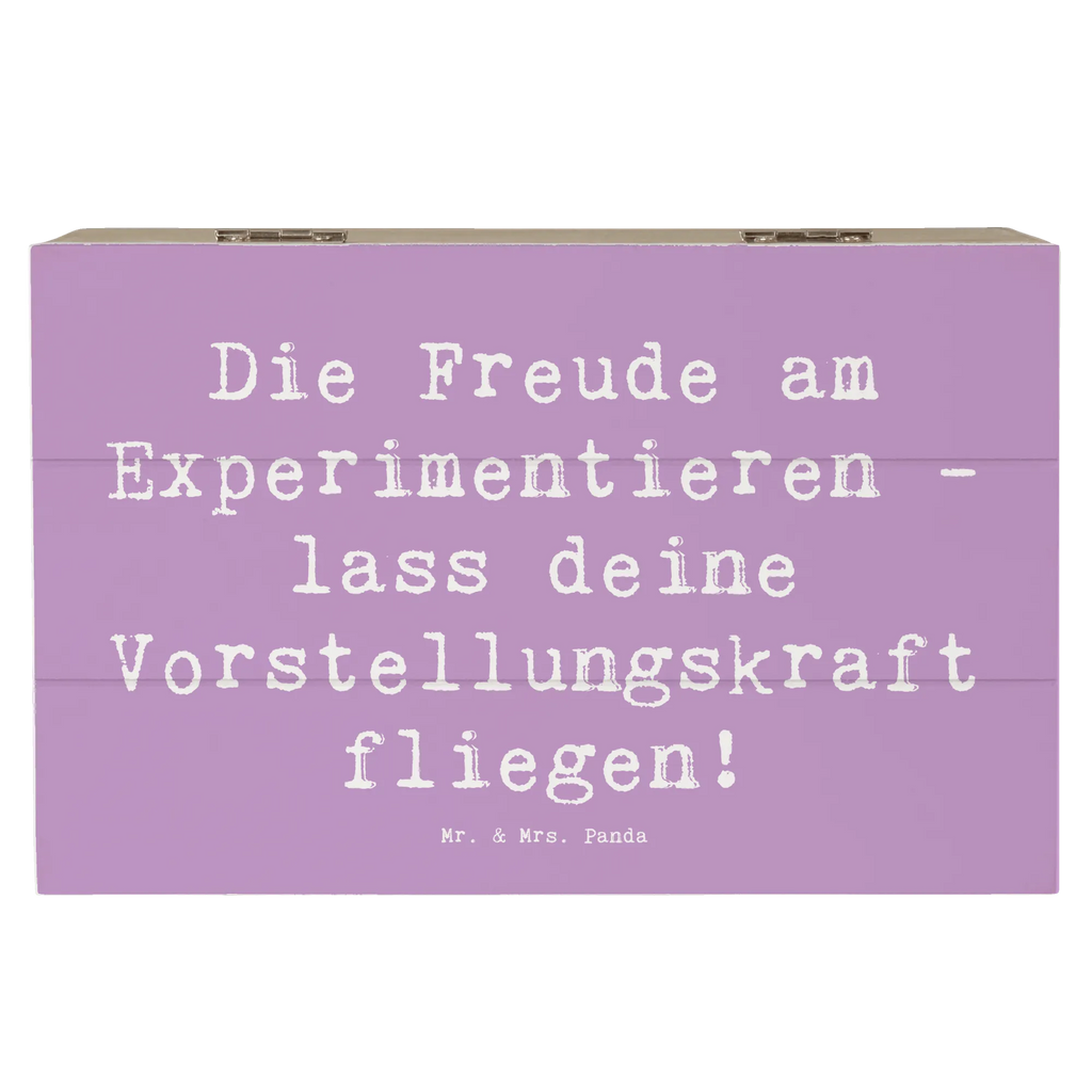 Holzkiste Spruch Die Freude am Experimentieren Holzkiste, Kiste, Schatzkiste, Truhe, Schatulle, XXL, Erinnerungsbox, Erinnerungskiste, Dekokiste, Aufbewahrungsbox, Geschenkbox, Geschenkdose