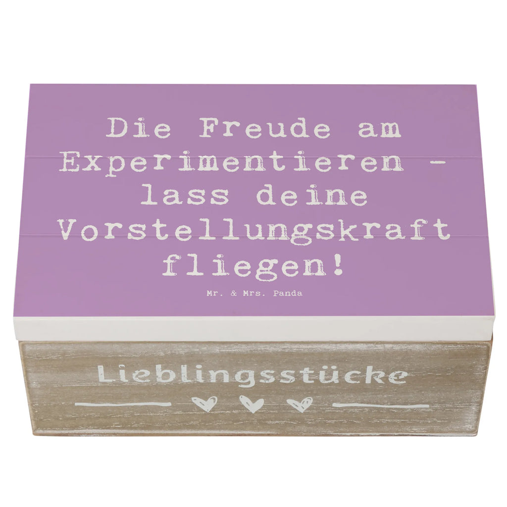 Holzkiste Spruch Die Freude am Experimentieren Holzkiste, Kiste, Schatzkiste, Truhe, Schatulle, XXL, Erinnerungsbox, Erinnerungskiste, Dekokiste, Aufbewahrungsbox, Geschenkbox, Geschenkdose